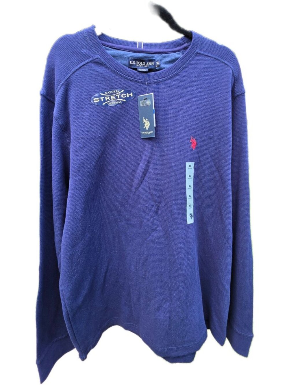 NWT US Polo Assn Men XL Waffle Thermal Shirt Navy